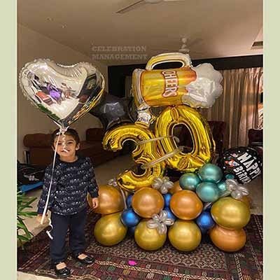Cheers Birthday Balloon Bouquet