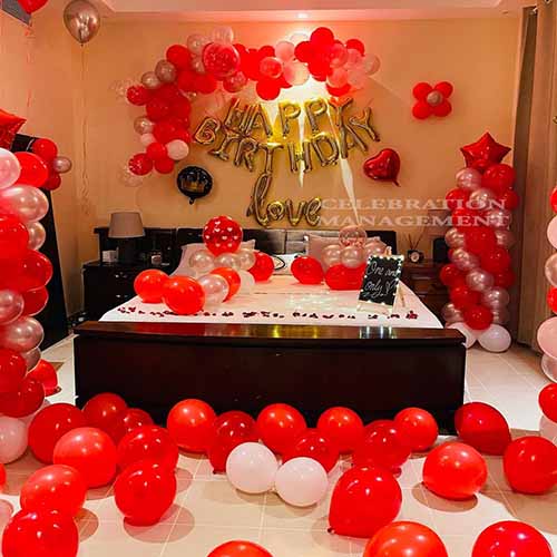 Golden Birthday Love Decoration 