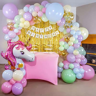 Unicorn Themed Party Backdrop