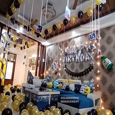 Advent Birthday Decoration in Hall