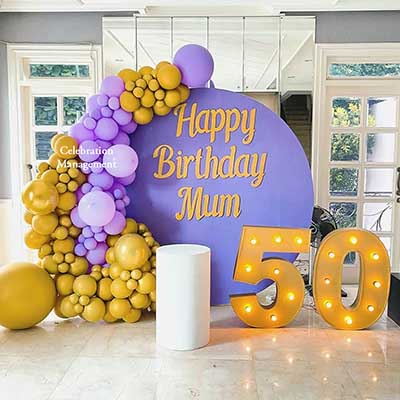 Birthday Ring Decoration for Mom