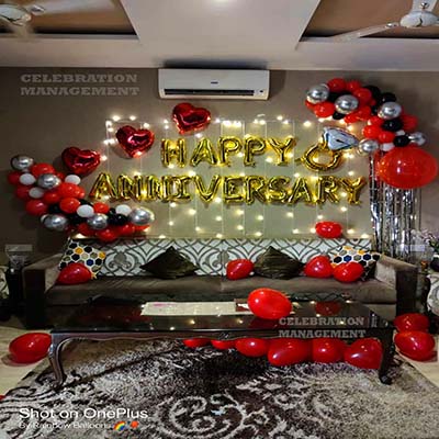Classy Anniversary Surprise Decoration