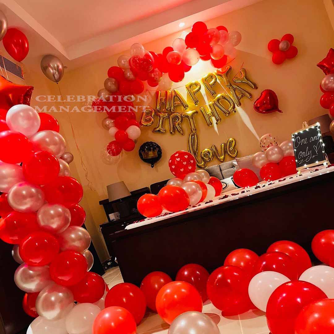 Golden Birthday Love Decoration 