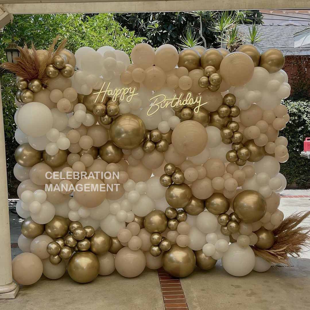 Birthday Balloon Wall Decoration