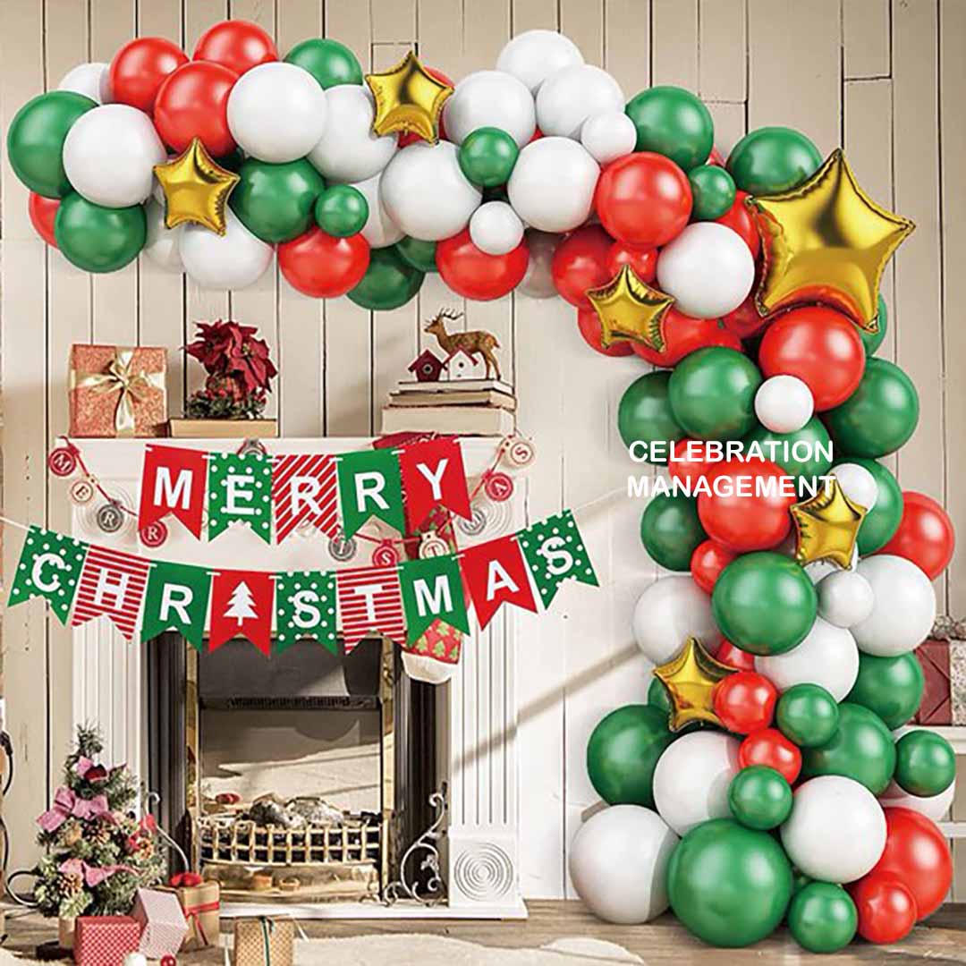 Simple Christmas Balloon Decoration 