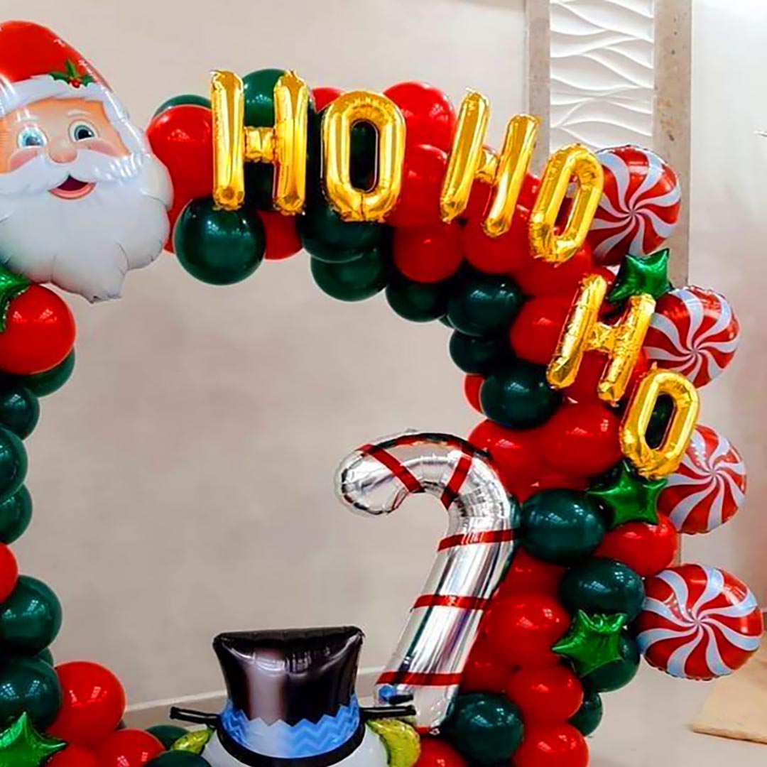 Ho Ho Ho Balloon Ring Decor