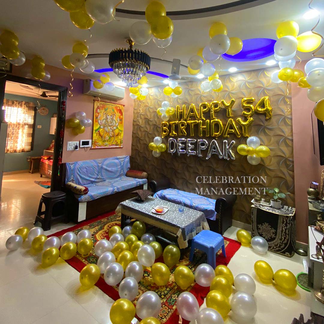 Balloon Decoration for Birthday at Home