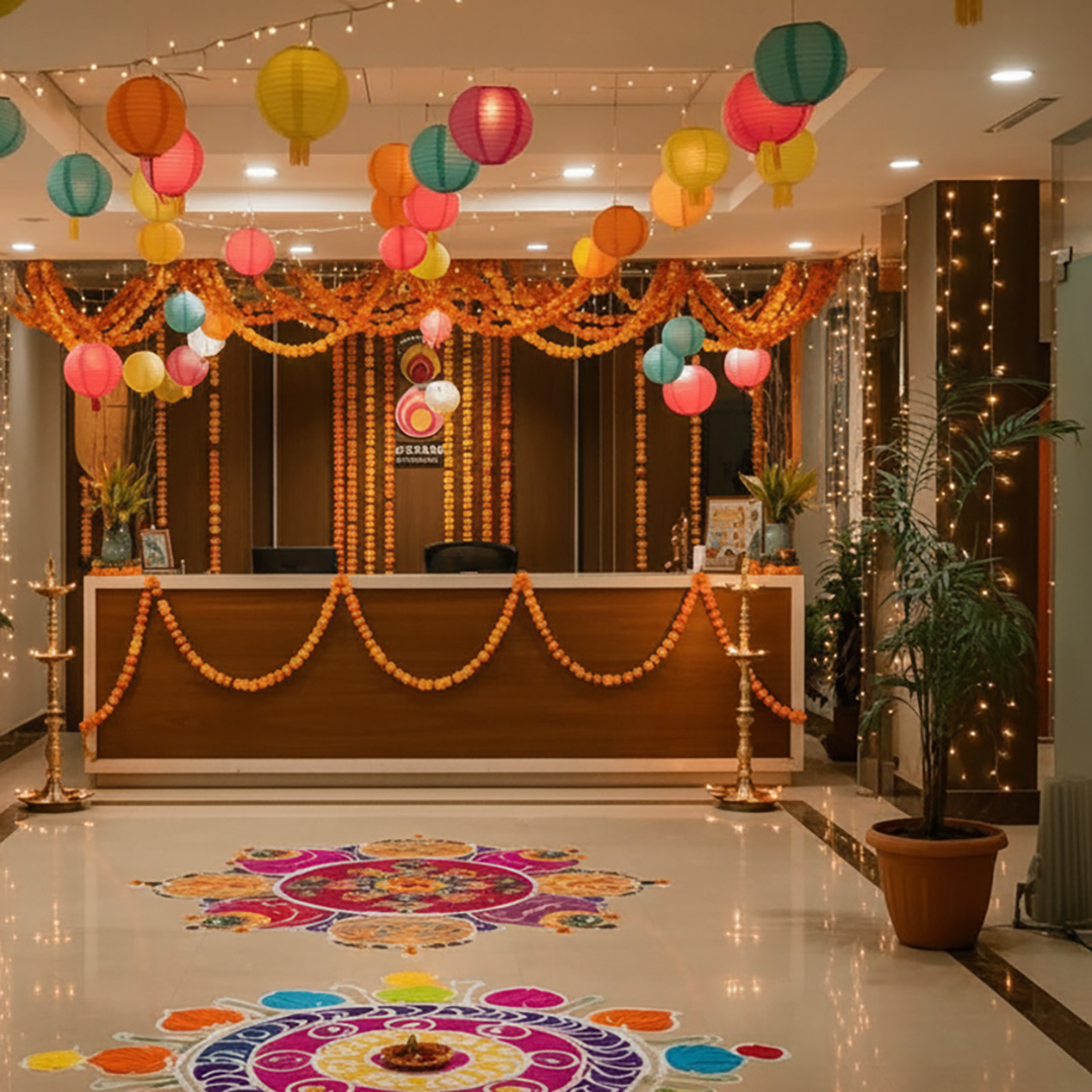 Diwali Decoration for Office Reception