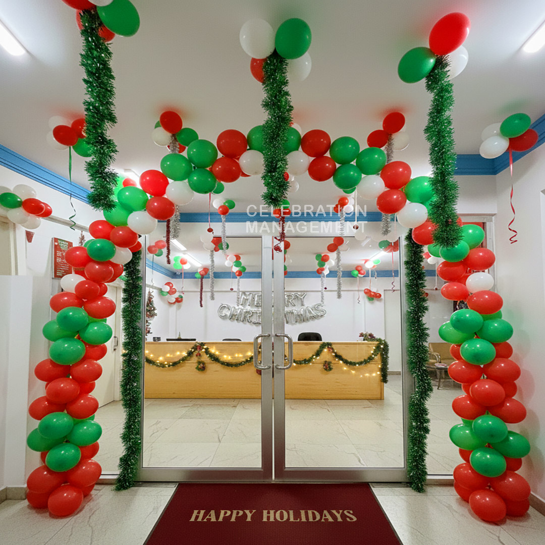 Christmas Balloon Decorations for Office