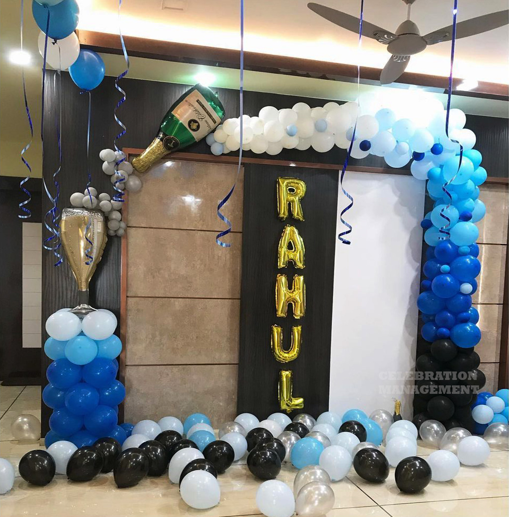 Cheers Champagne Birthday Decor