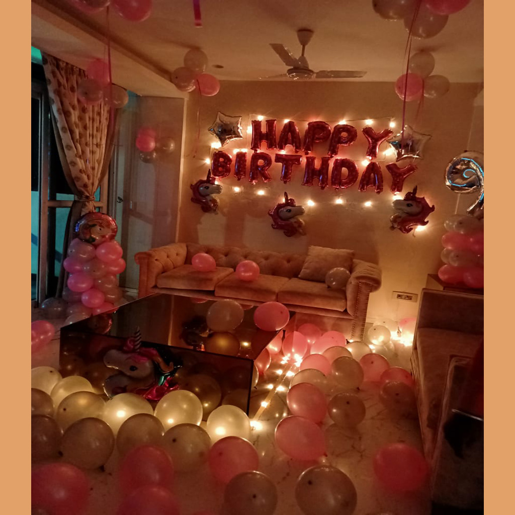 Unicorn Lightening Birthday Decoration