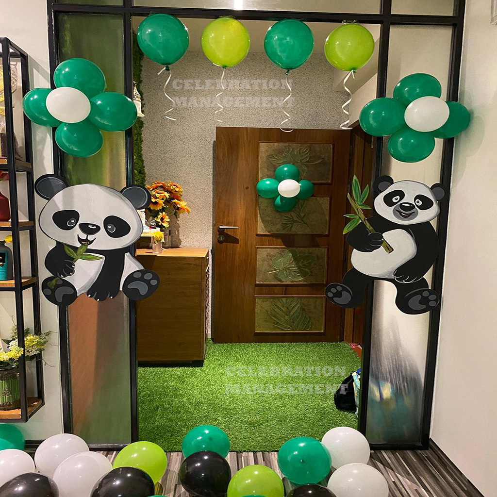 Panda Theme birthday Decoration at Home